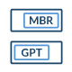 Supports Recover Data from MBR and GPT Partition Tables